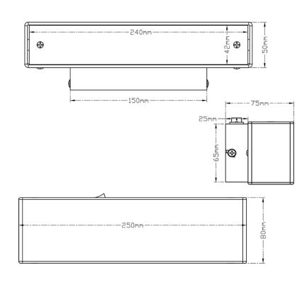Trio - Applique murale LED LUGANO LED/6W/230V