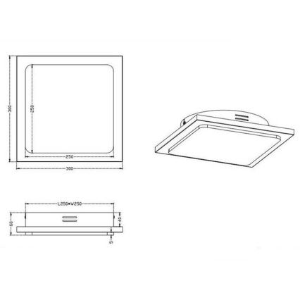 TRIO - Plafonnier LED à intensité modulable DENVER 1xLED/20W/230V patine