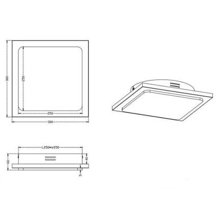 TRIO - Plafonnier LED dimmable DENVER LED/20W/230V patine