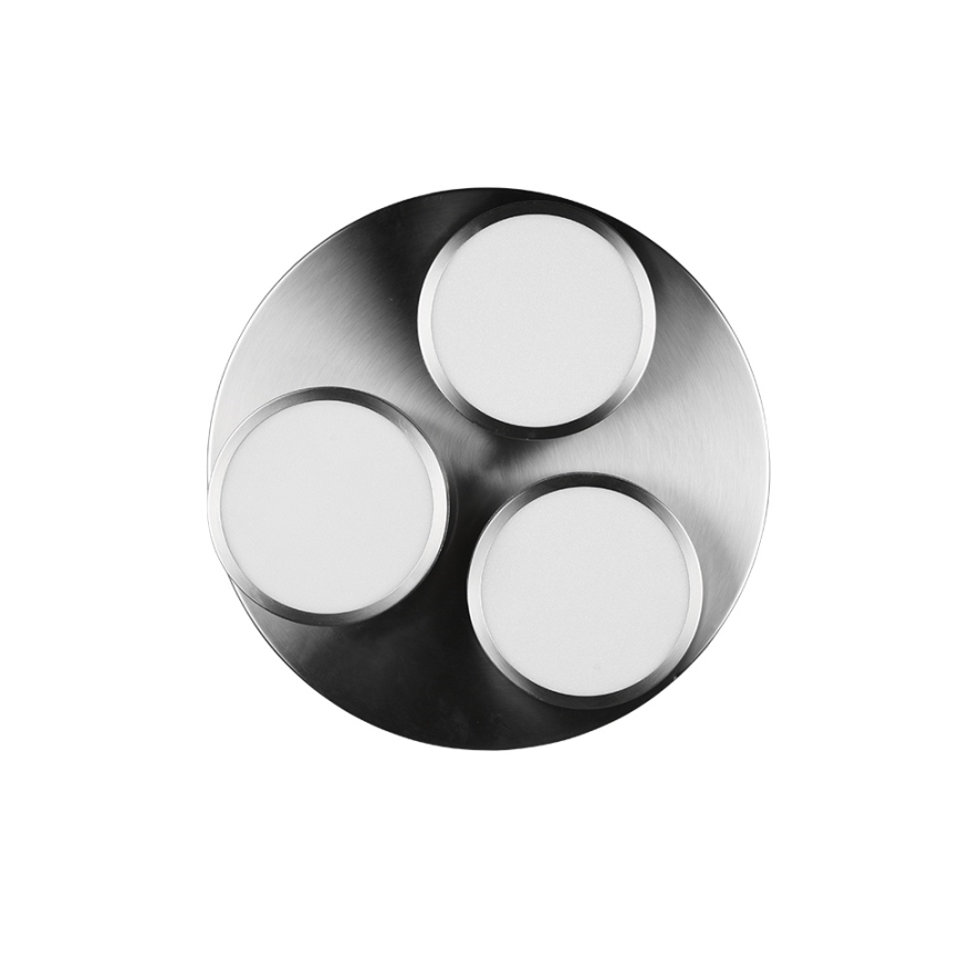 Trio - Plafonnier LED dimmable FRANKLIN 3xLED/8,5W/230V 3000K Ø 35 cm chrome mat