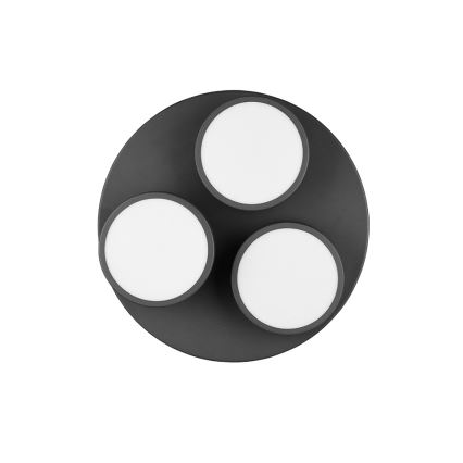 Trio - Plafonnier LED dimmable FRANKLIN 3xLED/8,5 W/230 V 3000 K Ø 35 cm noir