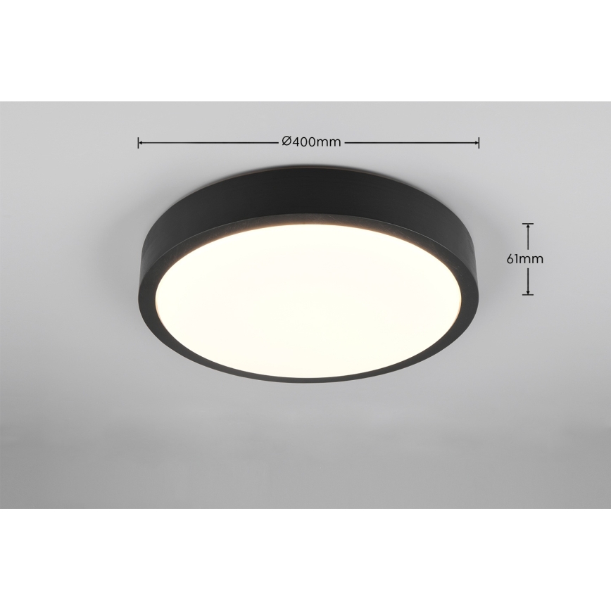 Trio - Plafonnier LED dimmable ISEO LED/24W/230V 3000K Ø 40 cm noir