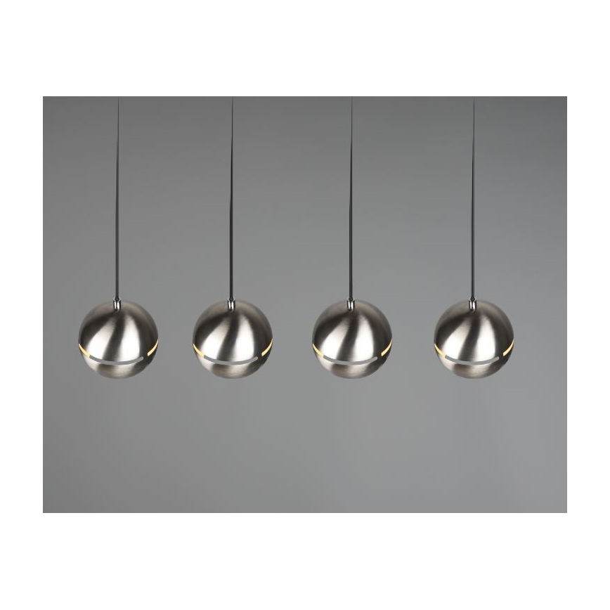 Trio - Suspension filaire FLETCHER 4xE14/40W/230V chrome mat
