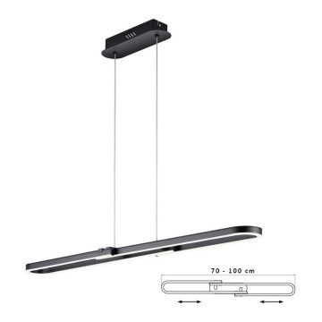 TRIO - Suspension LED à intensité modulable avec fil ROMULUS LED/26W/230V