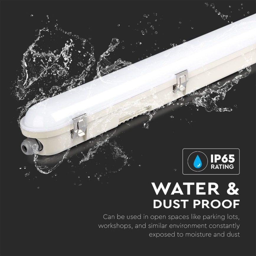 Tube fluorescent industriel avec module d'urgence EMERGENCY LED/48W/230V 6500K 150cm IP65