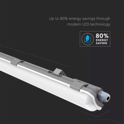 Tube fluorescent industriel LED T8 1xG13/18W/230V 4000K 120cm IP65