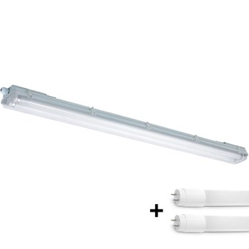 Tube fluorescent industriel T8 2xG13/18W/230V 4000K IP65 128,5 cm