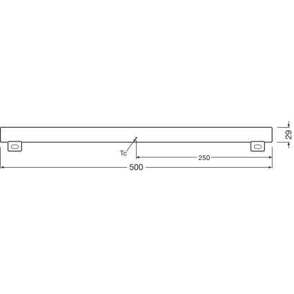 Tube fluorescent LED à intensité variable S14s/4,7W/230V 2700K 50 cm CRI 90 - Osram