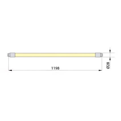 Tube fluorescent LED ECOSTER T8 G13/18W/230V 3000K 119,8 cm