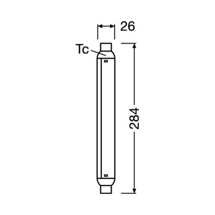 Tube fluorescent LED LINE S15s/7W/230V 2700K - Osram