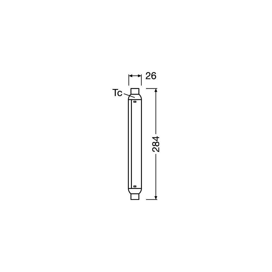 Tube fluorescent LED LINE S15s/7W/230V 2700K - Osram
