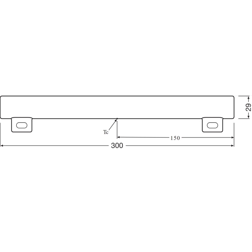 Tube fluorescent LED S14s/3,5W/230V 2700K 30 cm - Osram