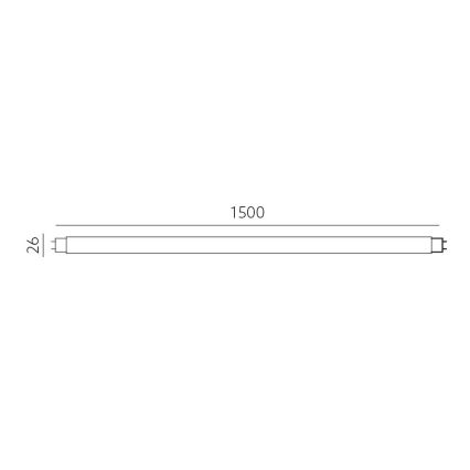 Tube fluorescent LED T8 G13/22W/230V 150 cm