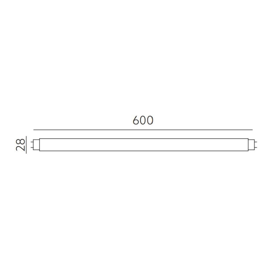 Tube fluorescent LED T8 G13/8W/230V 6000K 60 cm