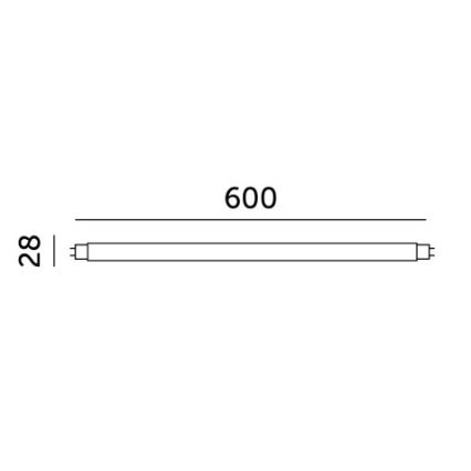 Tube fluorescent LED T8 G13/9W/230V 6500K 60 cm