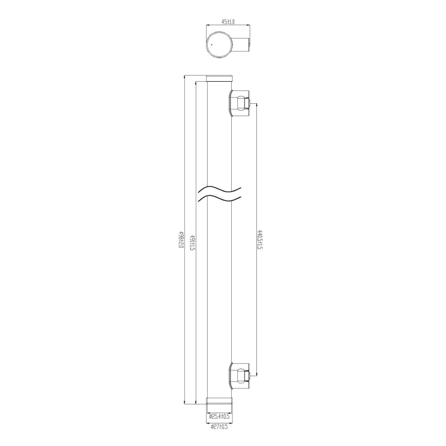 Tube fluorescent LED TOLEDO S14s/5W/230V 2700K 50 cm - Sylvania