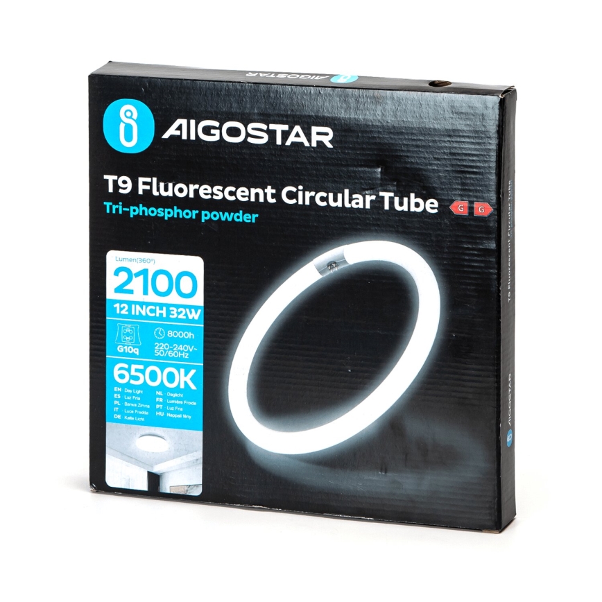 Tube fluorescent T9 G10q/32W/230V 6500K - Aigostar