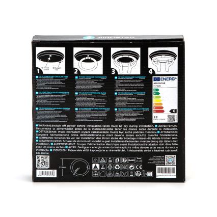 Tube fluorescent T9 G24q-1/22W/230V 6500K - Aigostar