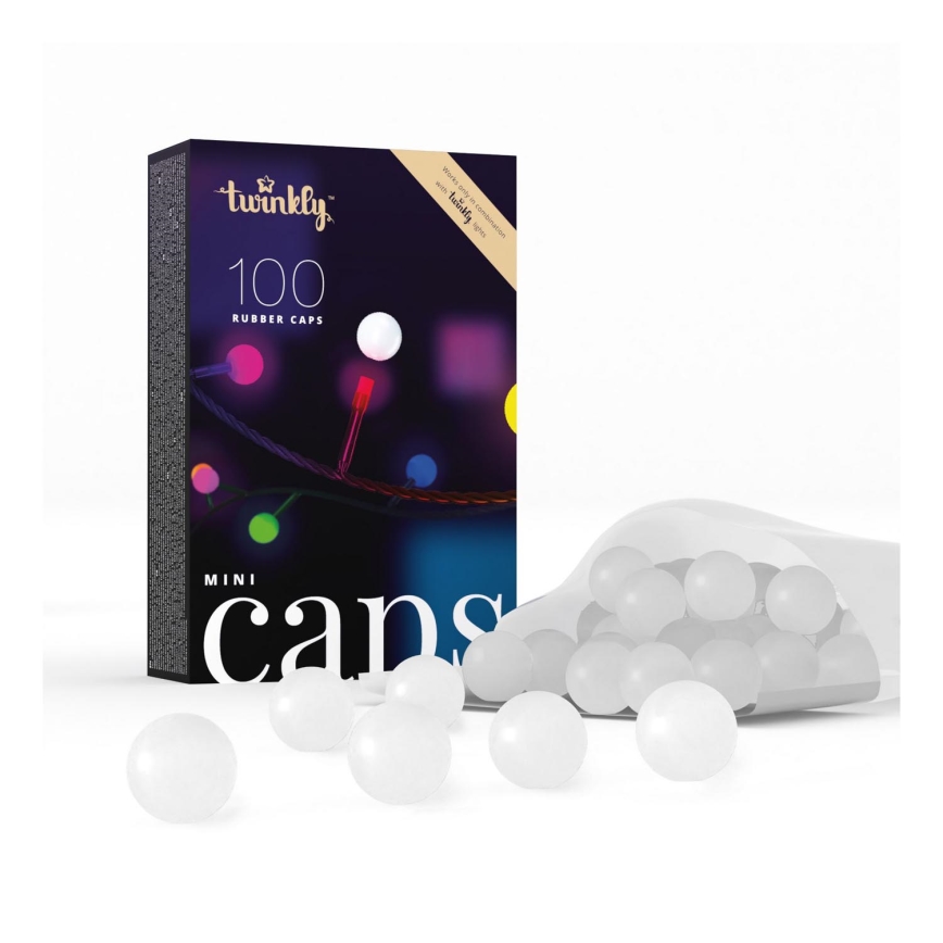 Twinkly - Embouts en silicone décoratifs MINI CAPS 100 pc