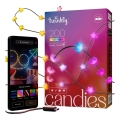 Twinkly - Guirlande CANDIES 200 LED RGB dimmable 14 m USB Wi‑Fi