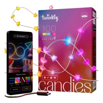 Twinkly - Guirlande de Noël LED RGB dimmable CANDIES 100xLED 8 m USB Wi-Fi