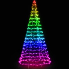 Twinkly - LED RGB À intensité variable extérieur Sapin de Noël LIGHT TREE 300xLED 2m IP44 Wi-Fi