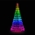 Twinkly - LED RGBW Arbre de Noël extérieur dimmable LIGHT TREE 1000xLED 6 m IP44 Wi-Fi