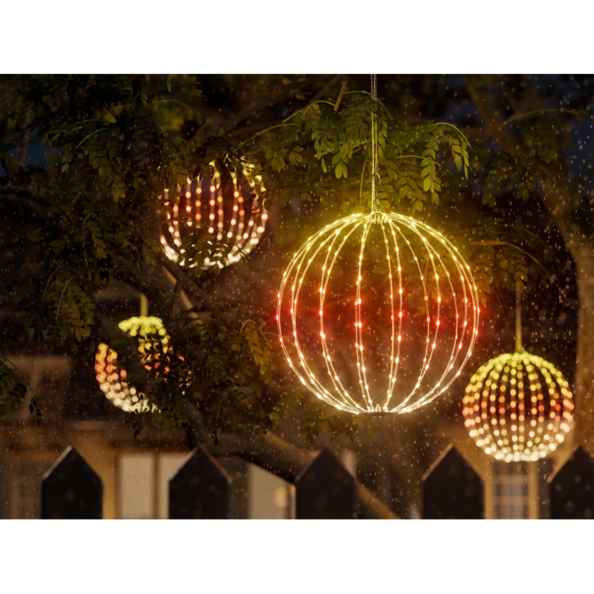 Twinkly - Décoration d'extérieur LED RGBW dimmable SPHERE, 210 LEDs, IP44, Wi-Fi