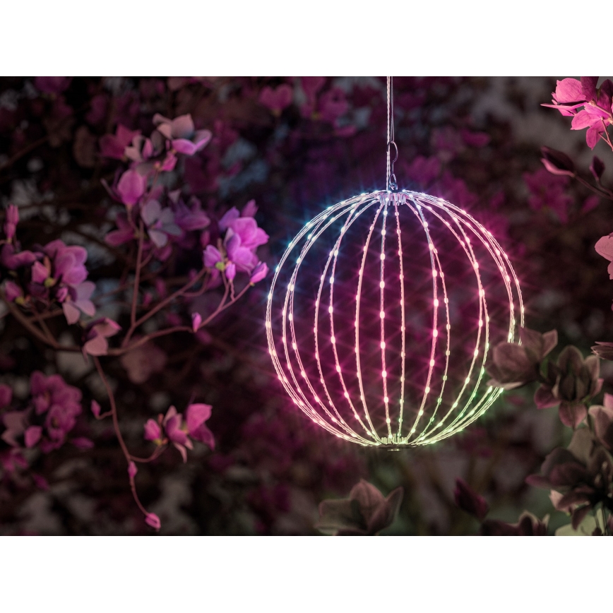 Twinkly - Décoration d'extérieur LED RGBW dimmable SPHERE, 210 LEDs, IP44, Wi-Fi