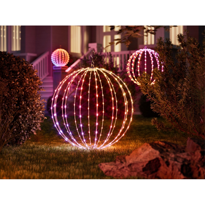 Twinkly - Décoration d'extérieur LED RGBW dimmable SPHERE, 210 LEDs, IP44, Wi-Fi