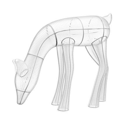 Twinkly - Renne de Noël RGBW d'extérieur à intensité variable 160xLED IP44 Wi-Fi