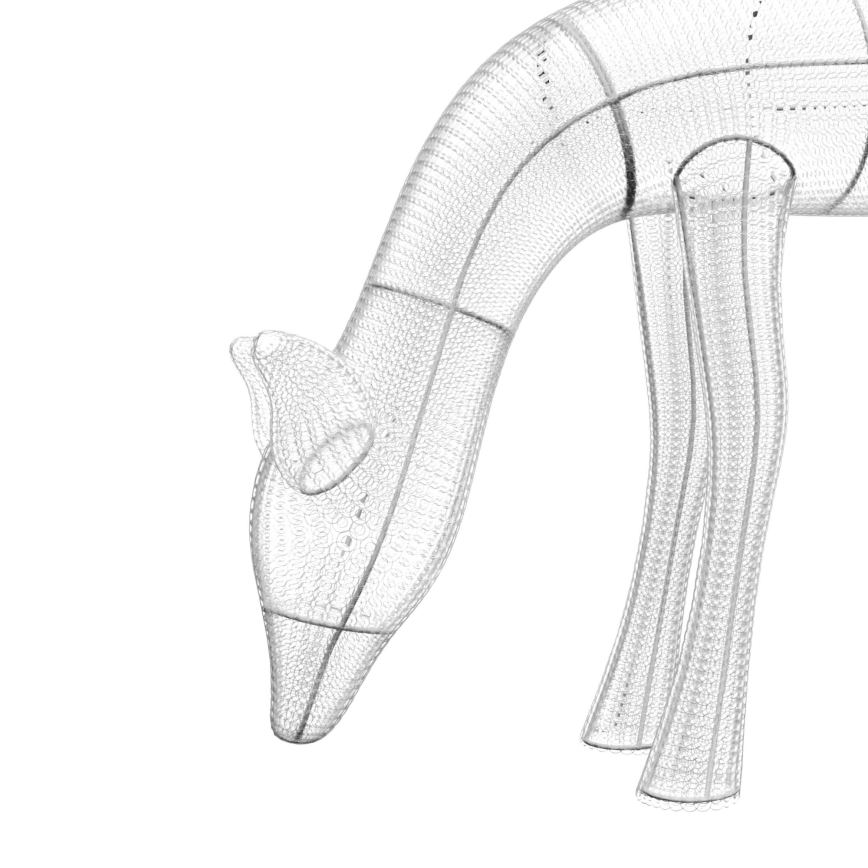 Twinkly - Renne de Noël RGBW d'extérieur à intensité variable 160xLED IP44 Wi-Fi
