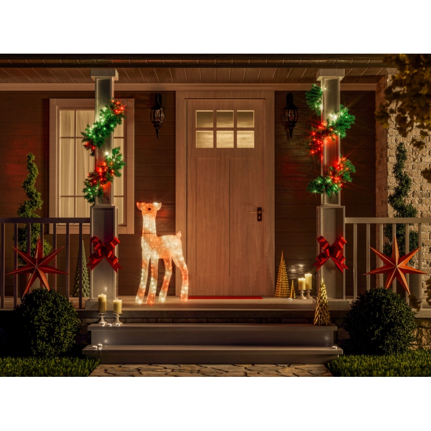 Twinkly - Renne de Noël d'extérieur LED RGBW dimmable REINGEERS 200 LED IP44 Wi-Fi