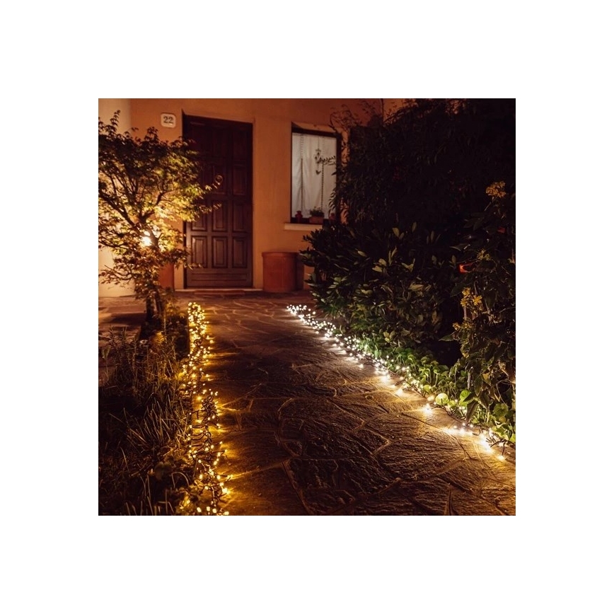 Twinkly - LED À intensité variable extérieur guirlande de Noël CLUSTER 400xLED 9,5m IP44 Wi-Fi
