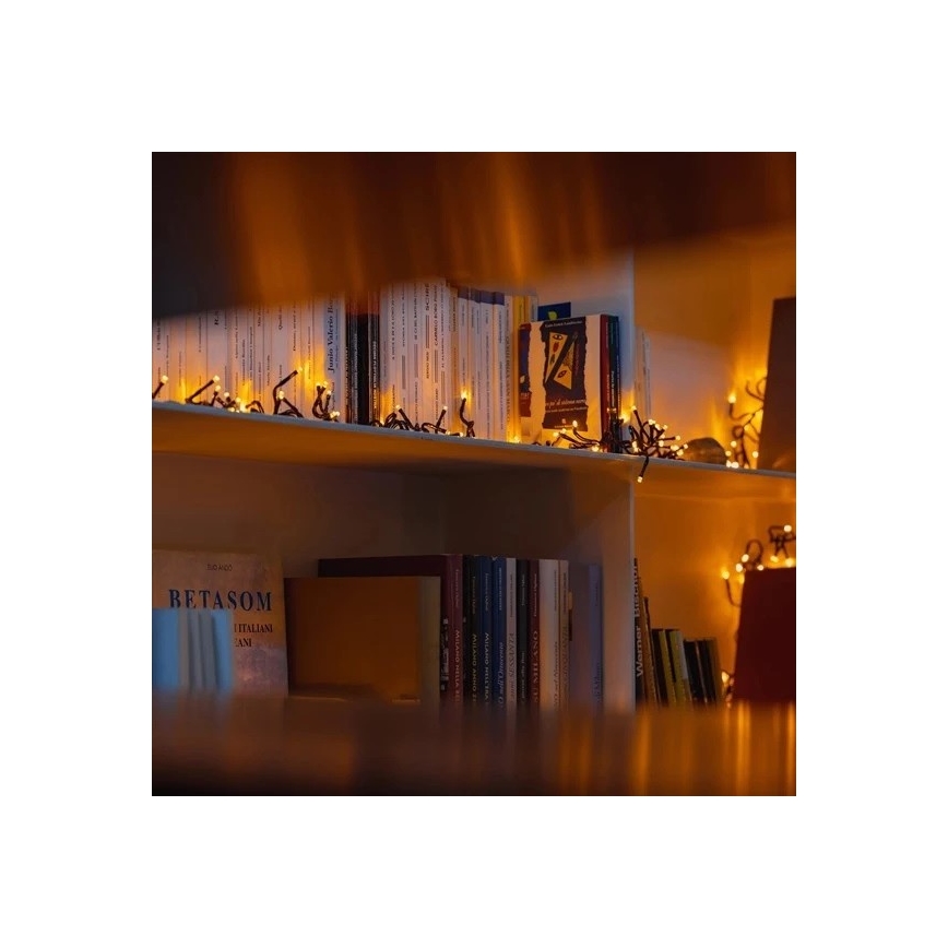 Twinkly - LED À intensité variable extérieur guirlande de Noël CLUSTER 400xLED 9,5m IP44 Wi-Fi