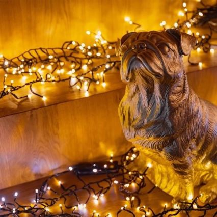 Twinkly - LED À intensité variable extérieur guirlande de Noël CLUSTER 400xLED 9,5m IP44 Wi-Fi