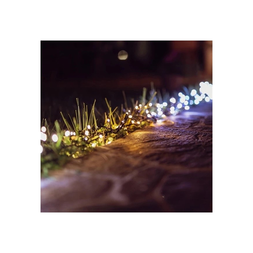 Twinkly - LED À intensité variable extérieur guirlande de Noël CLUSTER 400xLED 9,5m IP44 Wi-Fi