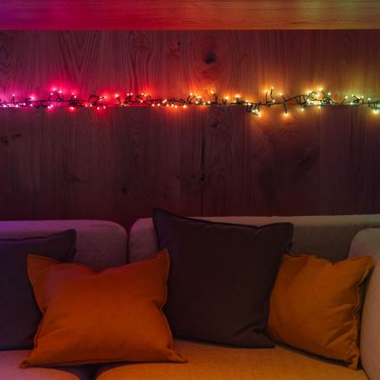 Twinkly - Guirlande de noël extérieure RGBW à intensité variable CLUSTER 400xLED 9,5m IP44 Wi-Fi