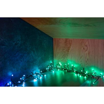 Twinkly - Guirlande de noël extérieure RGBW à intensité variable CLUSTER 400xLED 9,5m IP44 Wi-Fi
