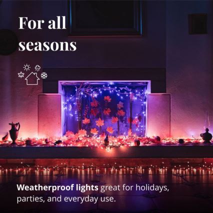 Twinkly - Guirlande de noël extérieure RGBW à intensité variable CLUSTER 400xLED 9,5m IP44 Wi-Fi