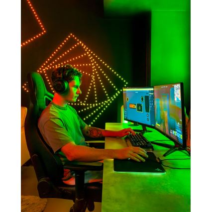 Twinkly - LED RGB Guirlande de Noël à intensité réglable DOTS 60 LED 7 m USB Wi-Fi