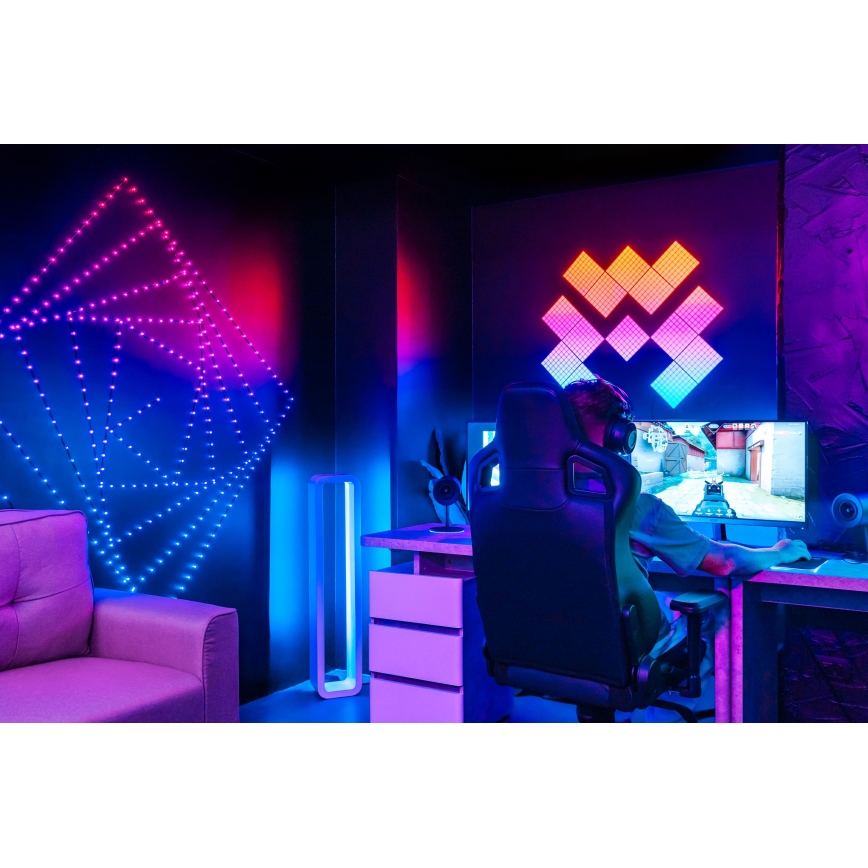 Twinkly - LED RGB Guirlande de Noël à intensité réglable DOTS 60 LED 7 m USB Wi-Fi