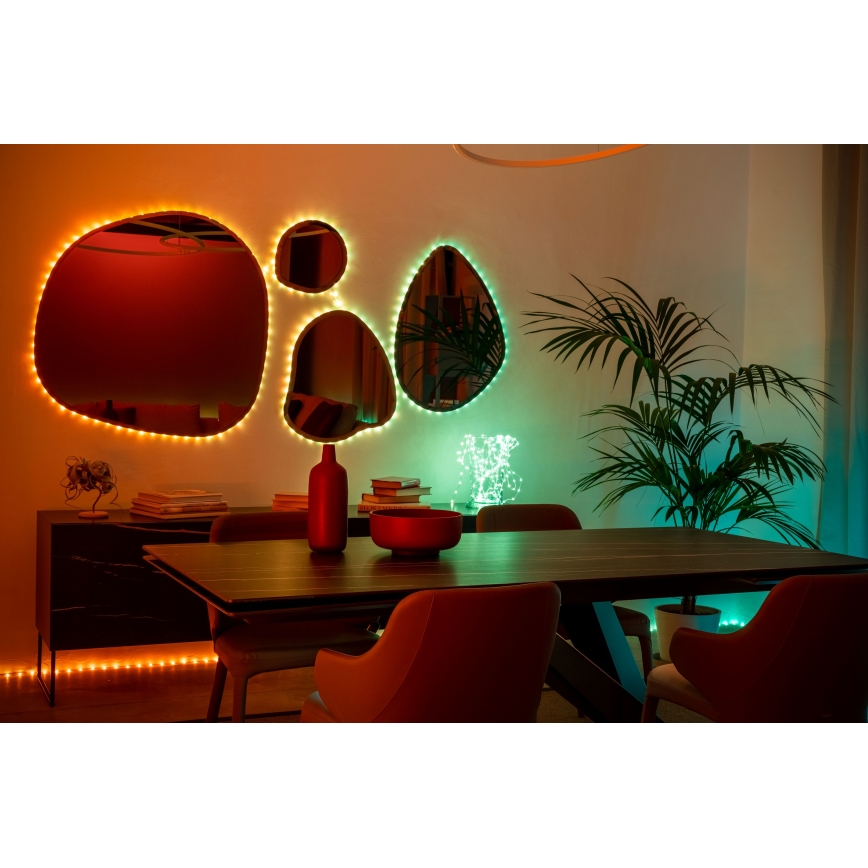 Twinkly - LED RGB Guirlande de Noël à intensité réglable DOTS 60 LED 7 m USB Wi-Fi