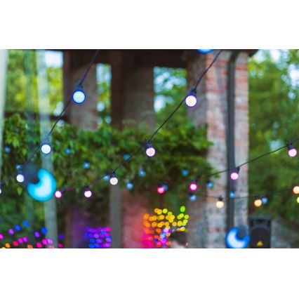 Twinkly - LED RGB À intensité variable extérieur guirlande décorative FESTOON 20xLED 14m IP44 Wi-Fi