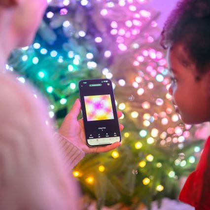 Twinkly - LED RGB Guirlande de Noël dimmable CANDIES 200xLED 14 m USB Wi-Fi