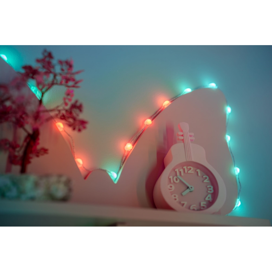 Twinkly - Guirlande de Noël LED RGB à intensité variable CANDIES 100xLED 8 m USB Wi-Fi