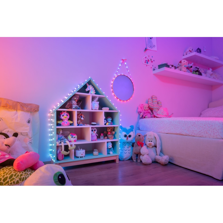 Twinkly - Guirlande LED RVB dimmable CANDIES 100xLED 8 m USB Wi-Fi