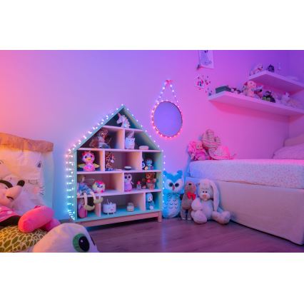Twinkly - guirlande de Noël LED RGB dimmable CANDIES 200xLED 14 m USB Wi-Fi