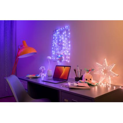 Twinkly - Guirlande LED RGB dimmable CANDIES 200 LED 14 m USB Wi-Fi