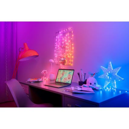 Twinkly - Guirlande de Noël RVB à intensité variable CANDIES 100xLED 8 m USB